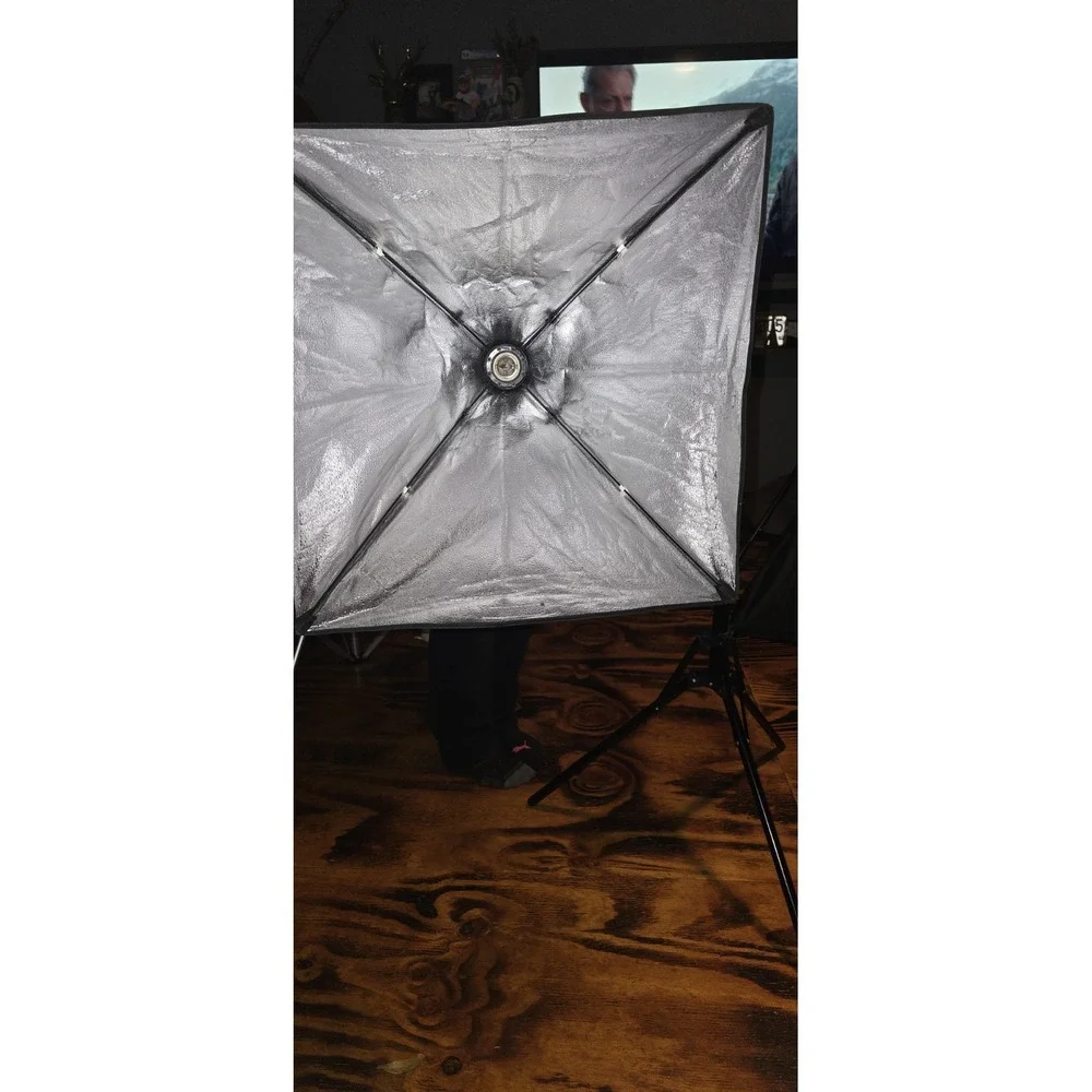 ePhotoInc 2-CFL Softbox Continuous Lighting Kit, 4-Bulb, AC Powered
